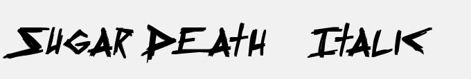 Sugar Death 2 Italic
