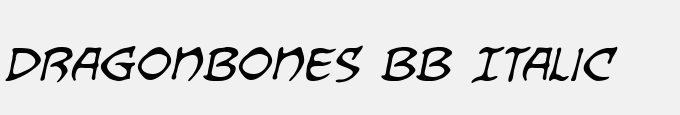 Dragonbones BB Italic