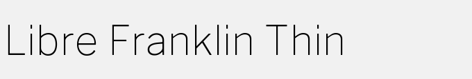 Libre Franklin Thin