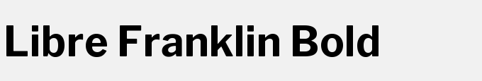 Libre Franklin Bold