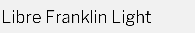 Libre Franklin Light