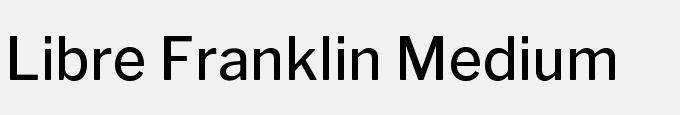 Libre Franklin Medium