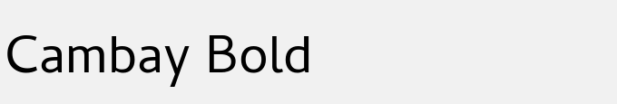 Cambay Bold