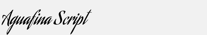 Aguafina Script Regular