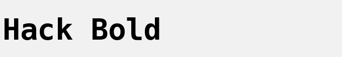 Hack Bold