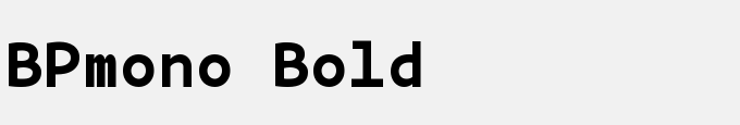 BPmono Bold