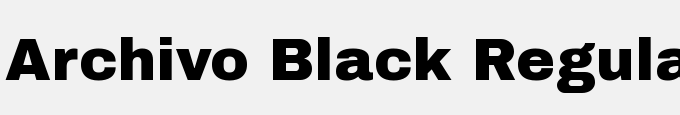 Archivo Black Regular