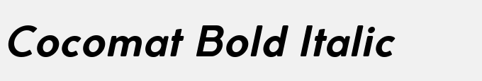 Cocomat Bold Italic