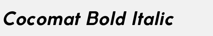 Cocomat Bold Italic