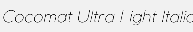 Cocomat Ultra Light Italic