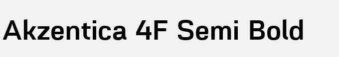 Akzentica 4F Semi Bold