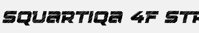 Squartiqa 4F Strike Italic