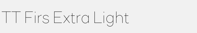 TT Firs Extra Light