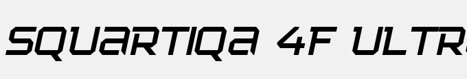 Squartiqa 4F Ultra Light Italic