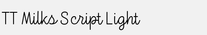 TT Milks Script Light