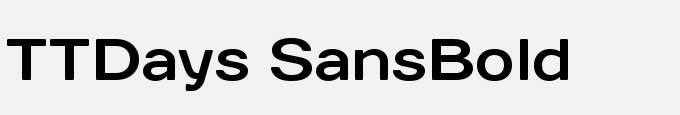 TTDays Sans-Bold