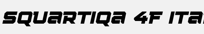 Squartiqa 4F Italic