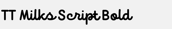 TT Milks Script Bold