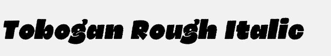 Tobogan Rough Italic