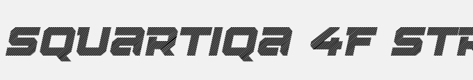 Squartiqa 4F Stripes Italic