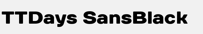 TTDays Sans-Black