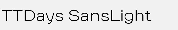 TTDays Sans-Light