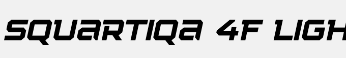 Squartiqa 4F Light Italic