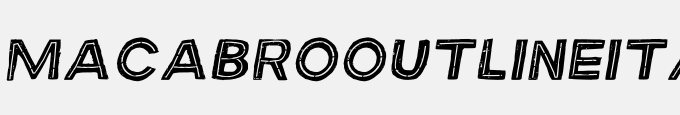 MACABROOUTLINEITALIC