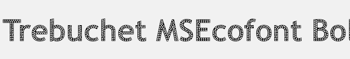 Trebuchet MSEcofont Bold