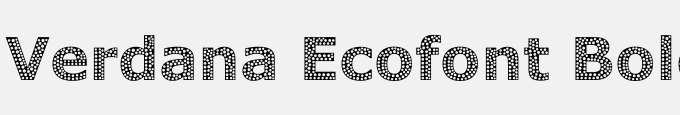 Verdana Ecofont Bold