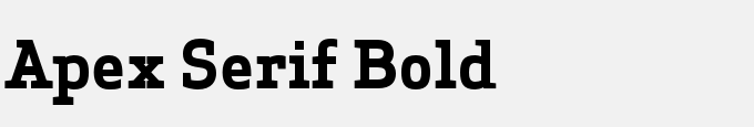 Apex Serif Bold
