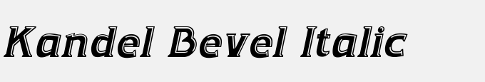 Kandel Bevel Italic