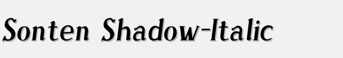 Sonten Shadow-Italic