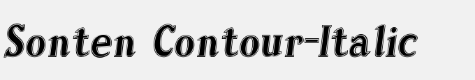 Sonten Contour-Italic