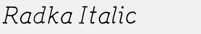 Radka Italic