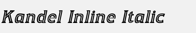 Kandel Inline Italic