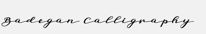Badegan Calligraphy