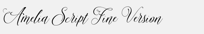 Amelia Script Fine Version