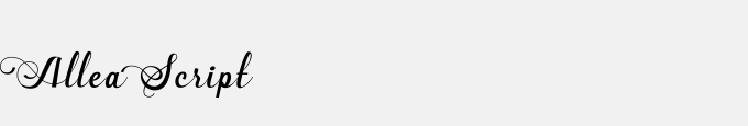 Allea Script