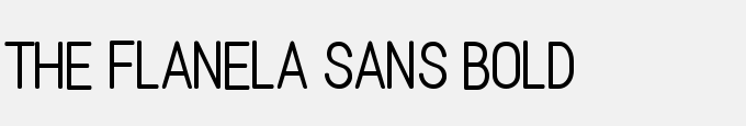 The Flanela Sans Bold
