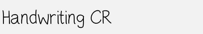 Handwriting CR