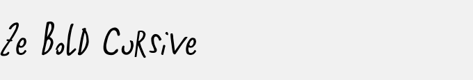 Ze Bold Cursive