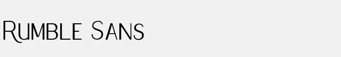 Rumble Sans