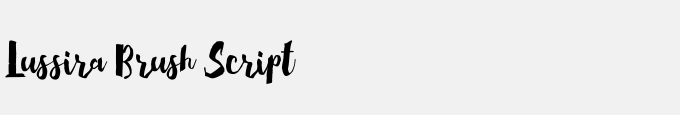 Lussira Brush Script