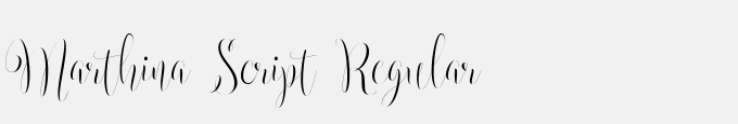Marthina Script Regular