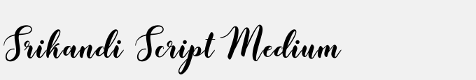 Srikandi Script Medium