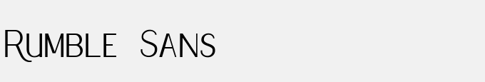 Rumble Sans