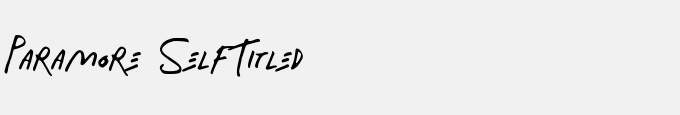 Paramore Self-Titled