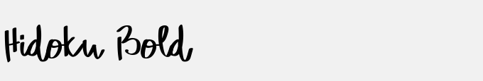 Hidoku Bold