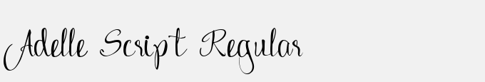 Adelle Script Regular